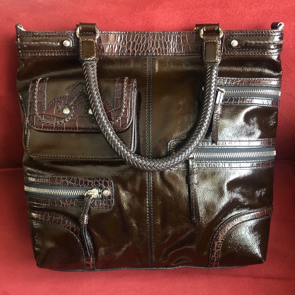 RARE Brighton Patent Leather Kaelin Bag